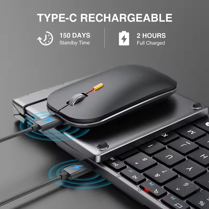 Foldable Keyboard & Mouse Combo — Full-Size Wireless Travel Set with Numpad & Carry Case